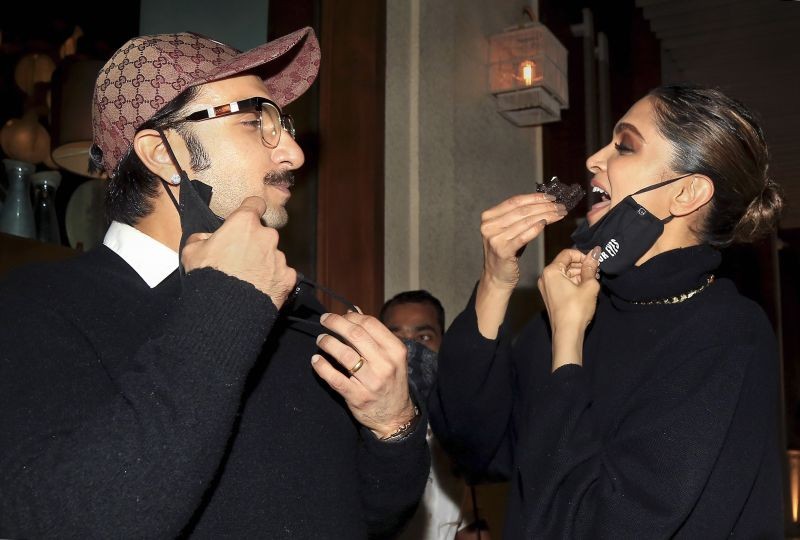 Mumbai: Bollywood actress Deepika Padukone celebrates her 35th birthday with her husband and actor Ranveer Singh, in Mumbai, Tuesday, Jan. 05, 2021. (PTI Photo)